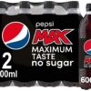 Pepsi Max - No Sugar - 12 x 600ml bottles