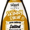 Skinny Foods Syrup Twin Pack SW Salted Caramel & Smooth Chocolate Dessert Topping Sugar Free Zero Calories Guilt Free Sauce