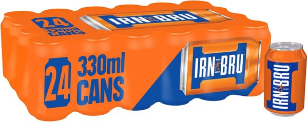 IRN-BRU Fizzy Drink Cans, 330ml (Pack of 24)