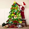 DIY Crafts Toys Felt Christmas Tree Snowman with Ornaments Fake Christmas Tree Kids Toy Christmas Party Decoration New Year 2020