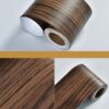 Wood Self Adhesive Window Decal Living Room Floor Border Skirting Contact Paper Waterproof Waist Line Wallpaper Home Improvement