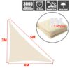 300D oxford Beige right triangle visor sun sail pool cover sunscreen awnings outdoor waterproof sail shade cloth gazebo canopy