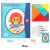 Magnetic 3D Puzzle Jigsaw Tangram Game Montessori Learning Educational Drawing Board Games Toy Gift for Children Brain Tease