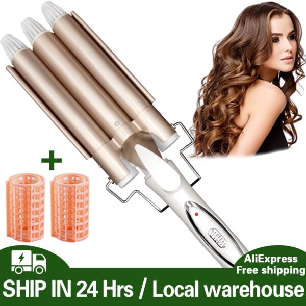 waves Curling hair curler Professional hair care & styling tools Wave Hair styler curling irons Hair crimper krultang iron 5