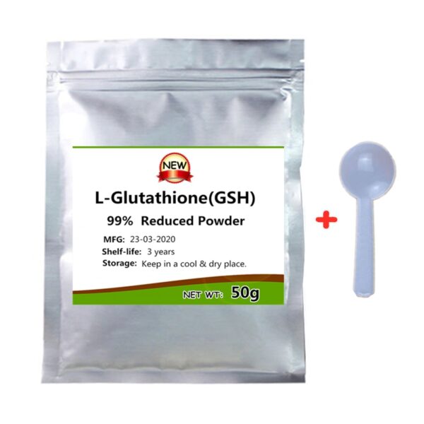 99.8% Reduced Glutathione Powder for Skin Whitening Antioxidant Support Liver Health Immunity & Detox - L-Glutathione Supplement