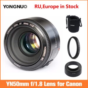 YONGNUO YN EF 50mm f/1.8 AF Lens Aperture Auto Focus YN50mm f1.8 lens for Canon EOS DSLR Cameras