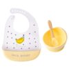 1set Silicone Baby Feeding Bowl Tableware Waterproof Spoon Non-Slip crockery BPA Free Silicone Dishes For Baby Bowl Baby Plate