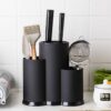 MDZF SWEETHOME Multi-Function Utensil Holder Knife Block PP Flatware Drainer Storage Box Spoon Fork Kitchen Organizer Rack