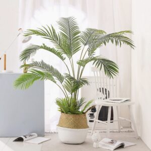 60-88CM Artificial Palm Tree Fake Plants Plastic Leaf Fake Tree For Home Wedding Garden Floor Living Room Decorations