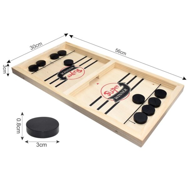 Fast Sling Puck Game Paced Wooden Table Hockey Winner Games Interactive Chess Toys For Adult Children Desktop Battle Board Game