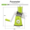 Vegetable Slicer Manual Kitchen Accessories Vegetable Chopper 3 in 1 Round Grater Mandoline Cutter Potato Home Gadget Tools Item