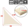 300D oxford Beige right triangle visor sun sail pool cover sunscreen awnings outdoor waterproof sail shade cloth gazebo canopy