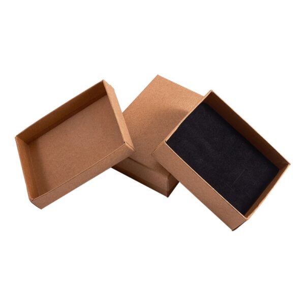 Black Jewelry Organizer Box For Earrings Necklace Bracelet Display Packaging Gifts Cardboard Boxes Square/Rectangle