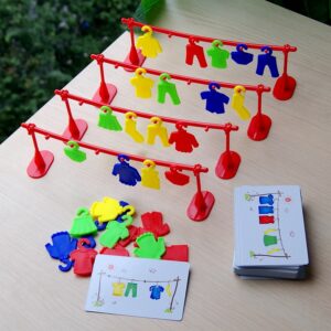Multiplayer Clothes Contest Play Early Education Toys Logic Training Teaching Interactive Party Board Game