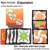 2020 jungle board game brown wood token run fast pair forest speed for friend family party fun cards game English Spanish rules