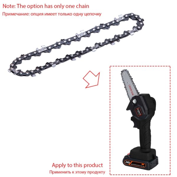 24V 550W Electric Chain Saw Lithium Battery Mini Pruning One-Handed Garden Tool With Chainsaws Rechargeable Woodworking