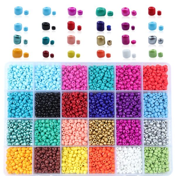 Linsoir 24 Colors 2/3/4mm Small Glass Miyuki Beads Seed Bead Jewelry Material For Making Necklace Bracelet Jewelry Findings