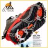 Quality Outdoor Climbing Antiskid Crampons Winter Walk 18 Teeth Ice Fishing Snowshoes Manganese Steel Slip Shoe Covers