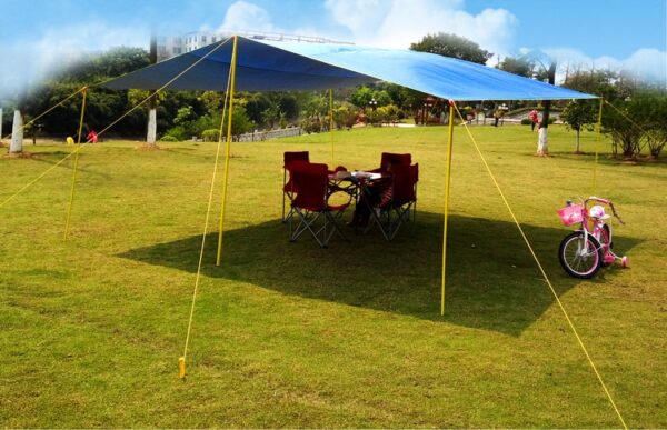 5*4.5m Super Large Size New Design Seams with Tape Coated Tarp/gazebo/sun Shade Tent/awning Original Without Poles