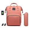 Lequeen USB Mummy Maternity Nappy Bag Brand Large Capacity Baby Bag Travel Backpack Designer Nursing Bag for Baby Care