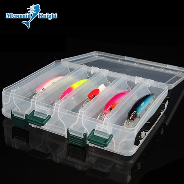 Fishing Lure Box Double Sided Tackle Box Fishing Lure Egi Squid Jig Pesca Accessories Box Minnows Bait Fishing Tackle Container