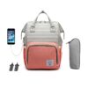 Lequeen USB Mummy Maternity Nappy Bag Brand Large Capacity Baby Bag Travel Backpack Designer Nursing Bag for Baby Care