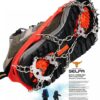 Quality Outdoor Climbing Antiskid Crampons Winter Walk 18 Teeth Ice Fishing Snowshoes Manganese Steel Slip Shoe Covers