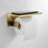 Gold Brushed Bathroom Accessories Hardware Set Towel Bar Rail Toilet Paper Holder Towel Rack Hook Soap Dish Toilet Brush