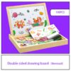 100+Pcs Wooden Multifunction Children Animal Puzzle Writing Magnetic Drawing Board Blackboard Learning Education Toys For Kids
