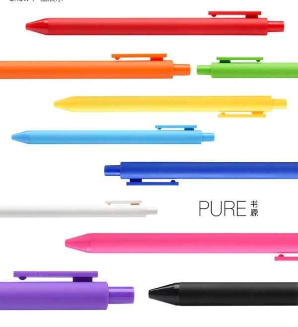 KACO Sign Pen 20 Colors pens 0.5mm Refill ABS Plastic Write Length 400m + 10pcs 0.5MM Refills(Black/Red/Blue)