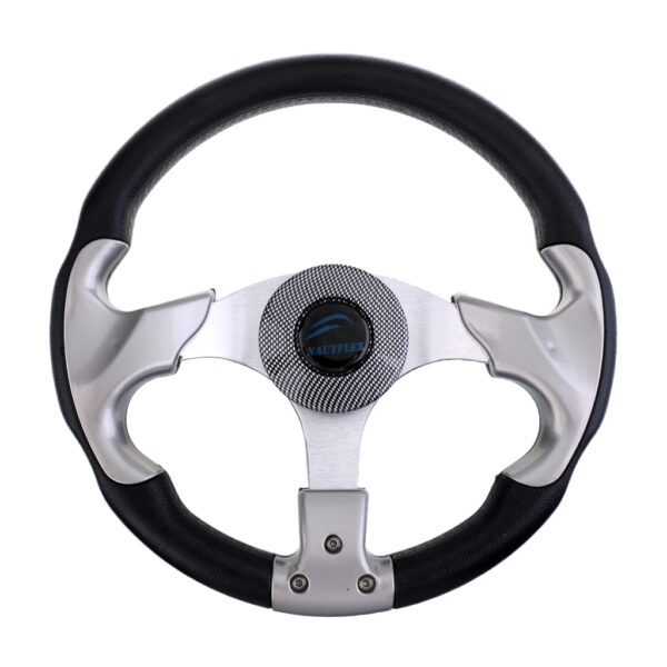 Marine 12.4'' 315mm Steering Wheel & 3/4'' Tapered Shaft Non-directional 3 Spoke Steering Wheel For Vessel Yacht Boat Accessorie