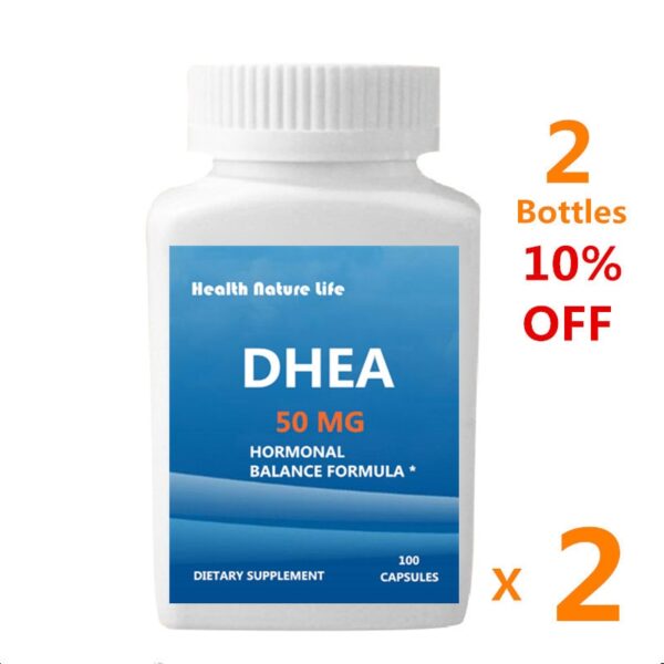 DHEA (dehydroepiandrosterone) 50 mg Supplement - For Women & Men - Healthy Aging Support -100 Caps