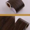 Wood Self Adhesive Window Decal Living Room Floor Border Skirting Contact Paper Waterproof Waist Line Wallpaper Home Improvement