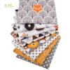 Chainho,8pcs/Lot,Jungle Animals Series,Printed Twill Cotton Fabric,Patchwork Cloth,DIY Sewing Quilting Material For Baby&Child