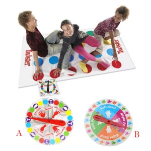 Twister Game Outdoor Activity Toys Home Plastic Body Moves Educational Fun Play Mat Picnic Colorful Interactive Kids Adults