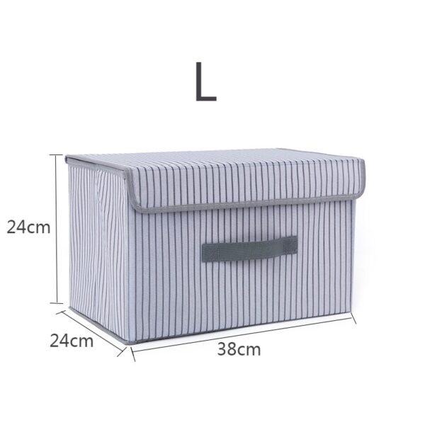 New Large Cube Non-Woven Folding Storage Box For Toys Organizers Fabric Storage Bins With Lid Home Bedroom Closet Office Nursery