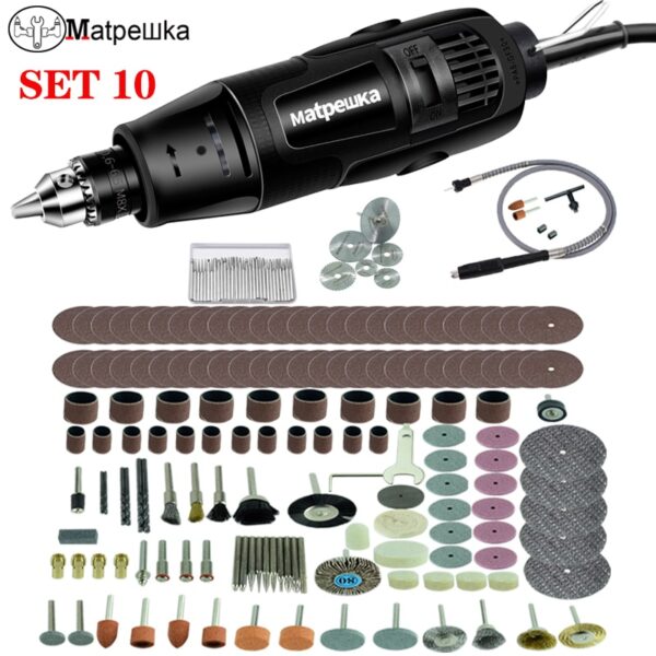 Dremel mini electric drill engraver Rotary Tool polishing machine 180W Power Tool Variable Speed engraving pen with accessories