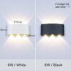 Nordic Wall Lamp Ip65 Led Aluminum Outdoor Up Down wall lights Modern For Home Stairs Bedroom Bedside Bathroom Lighting ZBW0010