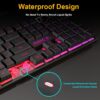 Gaming Keyboard RGB Backlit Keyboard With Silent Gaming Mouse Set Russian Keyboard Mouse Gamer Kit For Computer Game PC Laptop