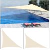 300D oxford Beige right triangle visor sun sail pool cover sunscreen awnings outdoor waterproof sail shade cloth gazebo canopy