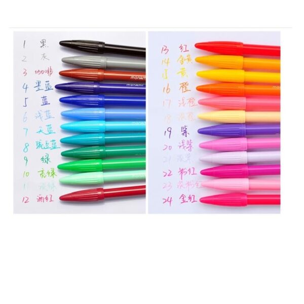 Monami Multi Color Fine Liner Pens Set 12/24/36 Colors Soft Touch Micron Tip Writing Drawing Painting Lettering School Art A6261