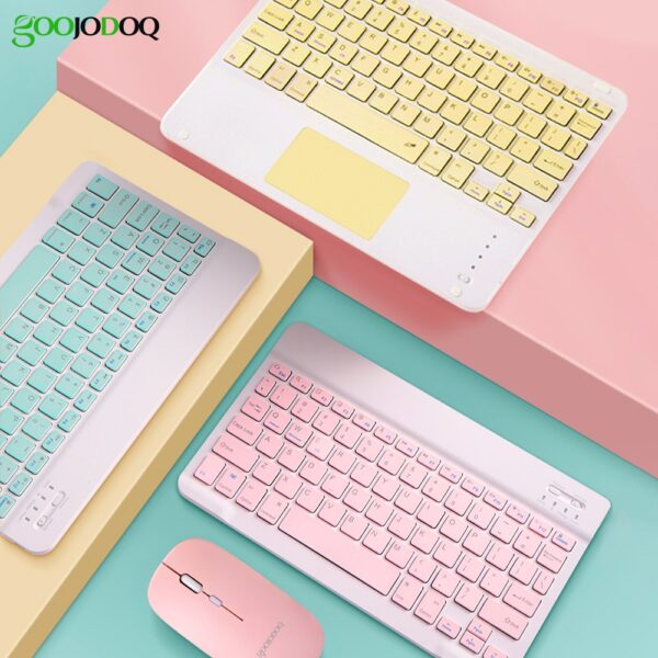 For iPad 10.2 10.8 Bluetooth keyboard Pro 11 Air 3 10.5 Bluetooth Keyboard and Mouse For Samsung Xiaomi Android Tablet 아이패드 키보드