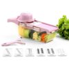 Multifunctional Vegetable Cutter Fruit Slicer Grater Shredders Drain Basket Slicers 8 In 1 Gadgets Kitchen Accessories