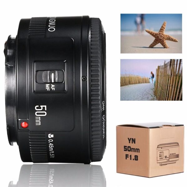 YONGNUO YN EF 50mm f/1.8 AF Lens Aperture Auto Focus YN50mm f1.8 lens for Canon EOS DSLR Cameras