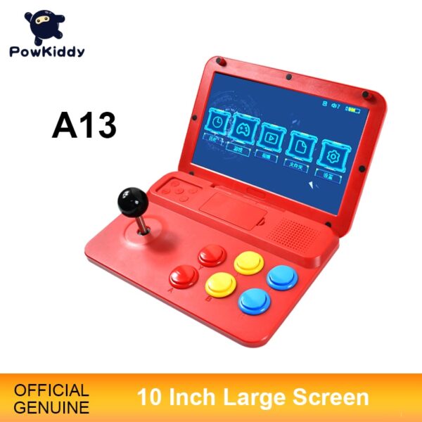 POWKIDDY A13 10 Inch Joystick Arcade A7 Architecture Quad-Core CPU Simulator Video Game Console New Game Children's Gift